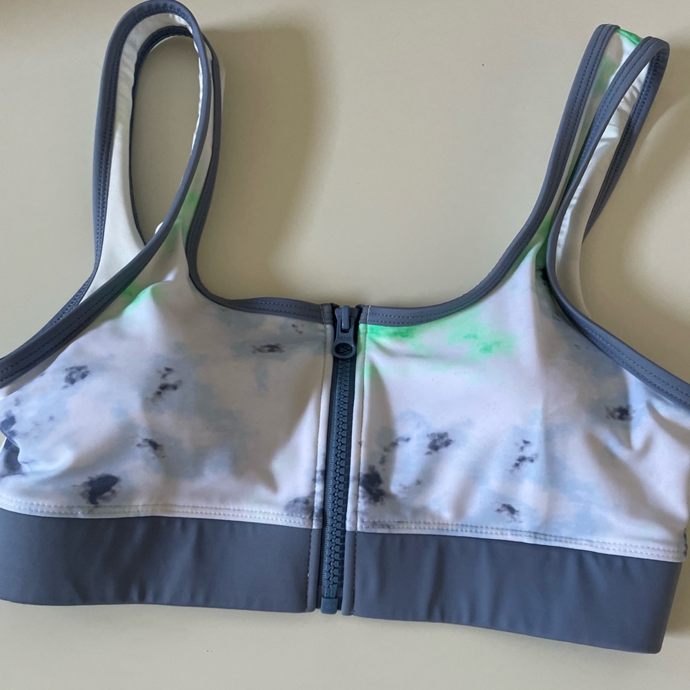zipper front bikini top from aeropostale
